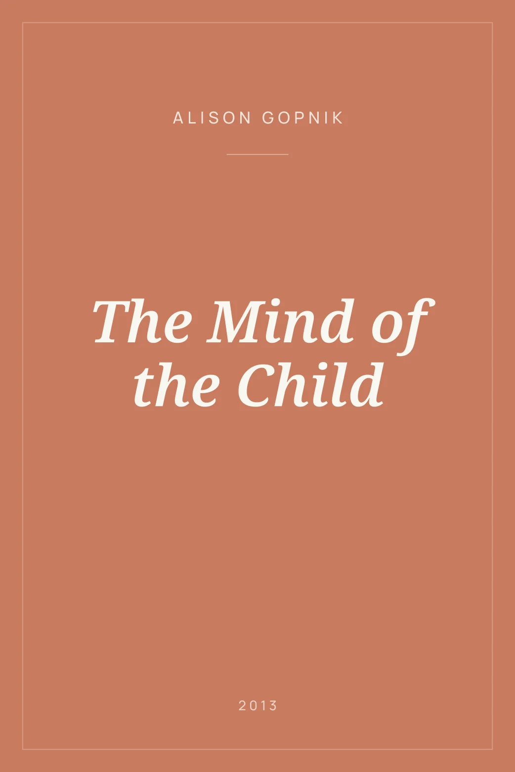 Portada de The Mind of the Child