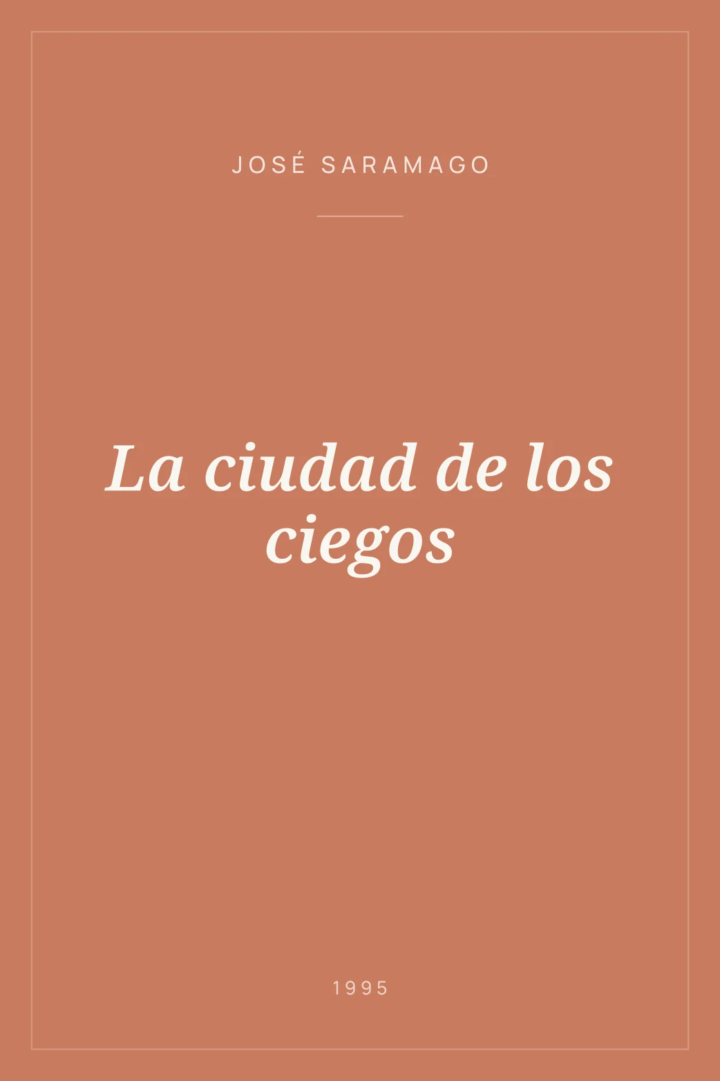 Portada de La ciudad de los ciegos