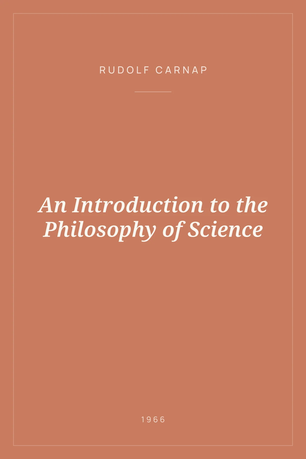 Portada de An Introduction to the Philosophy of Science