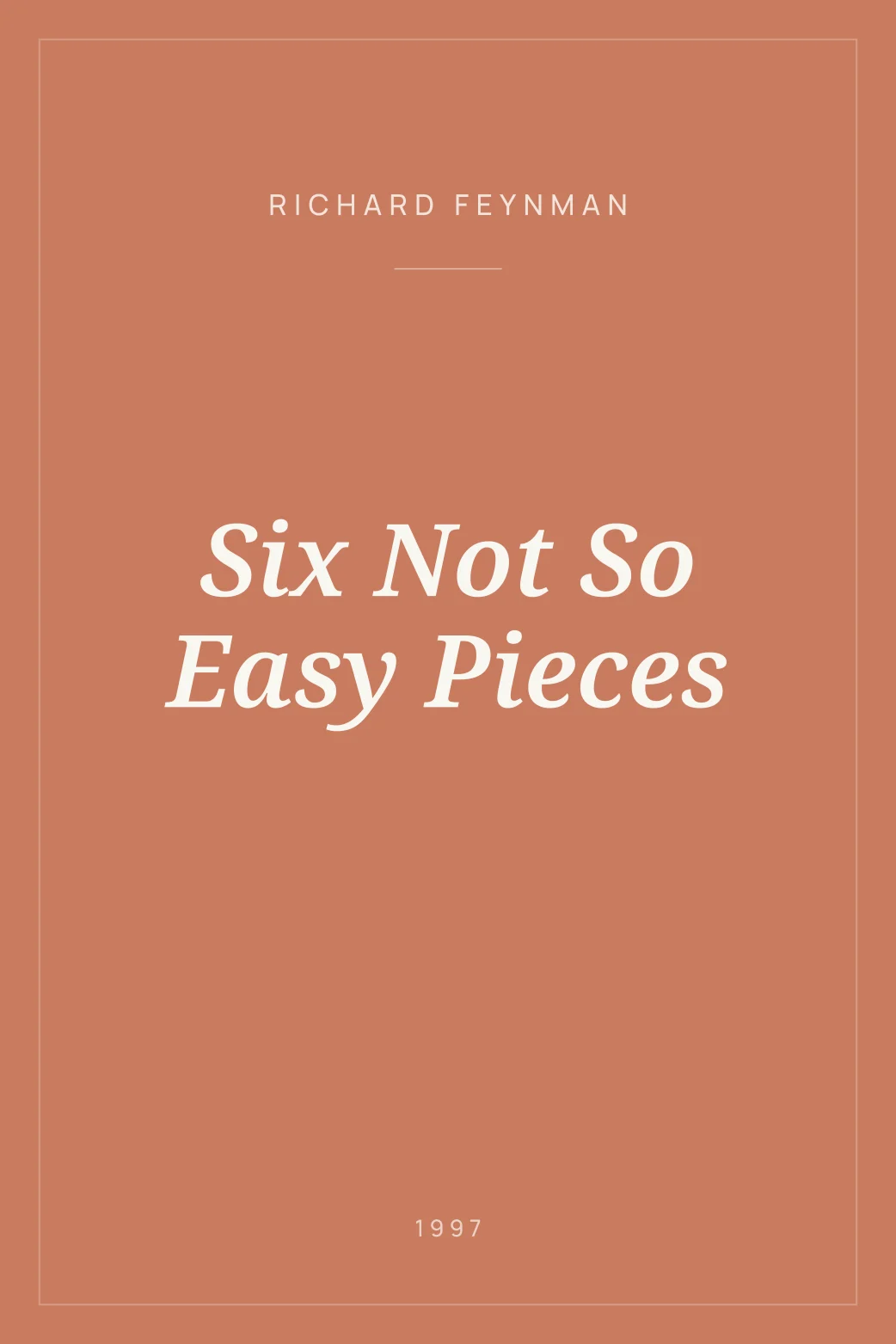 Portada de Six Not So Easy Pieces