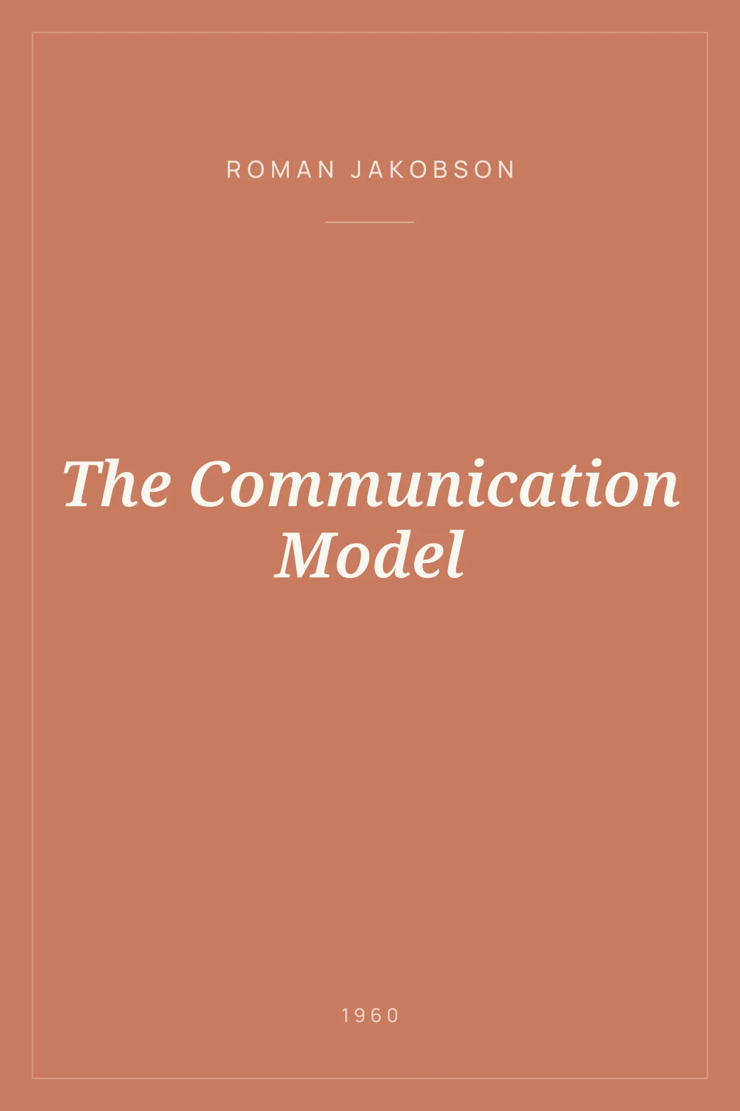 Portada de The Communication Model