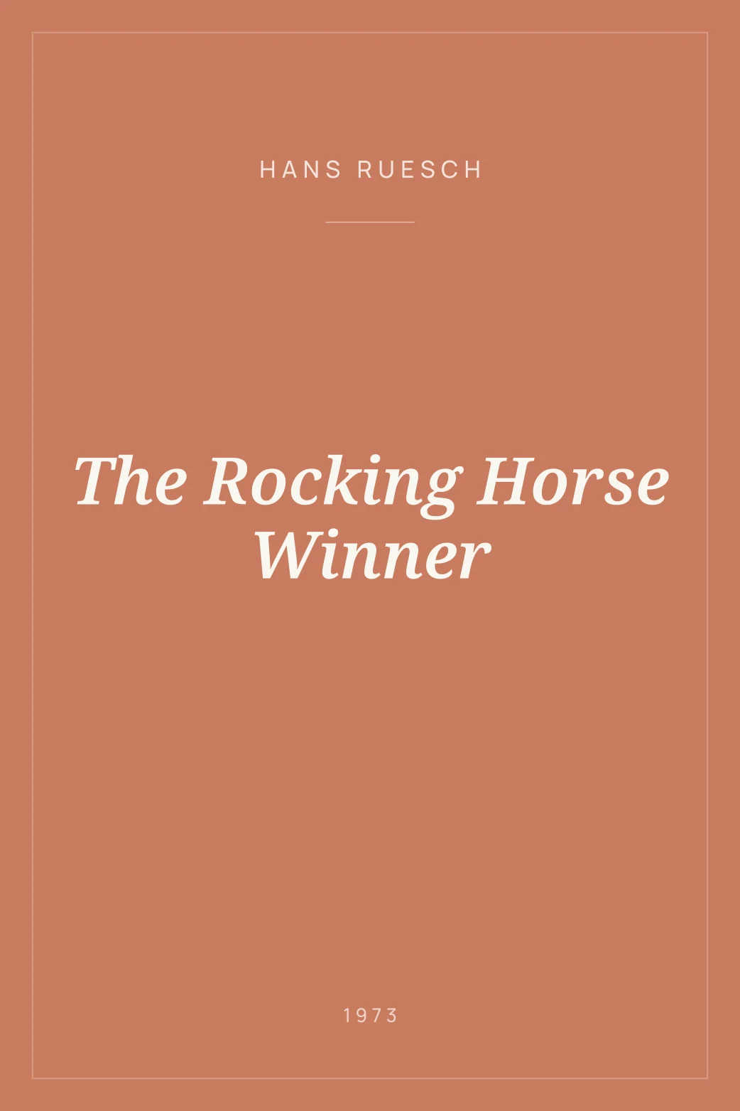 Portada de The Rocking Horse Winner