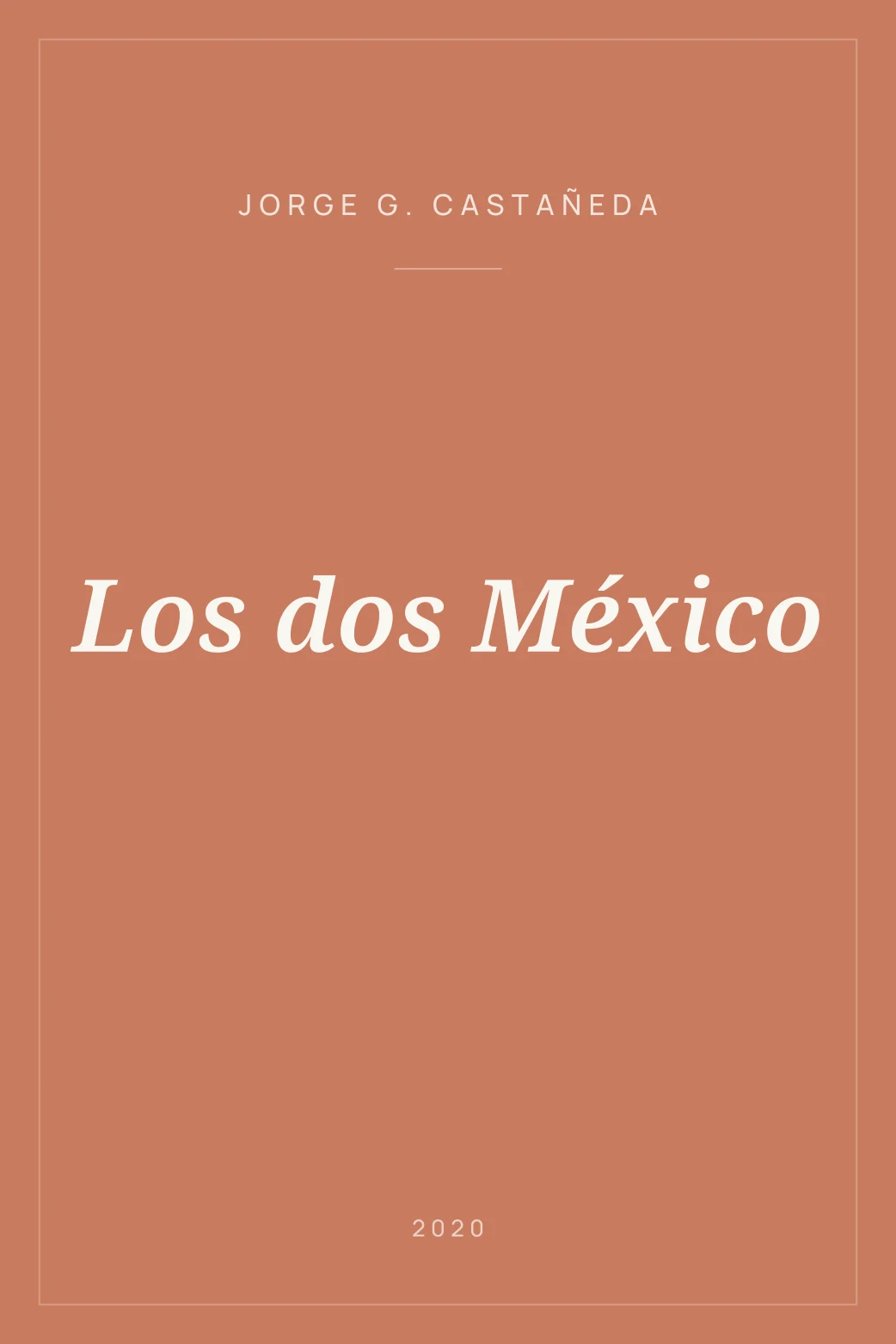 Portada de Los dos México