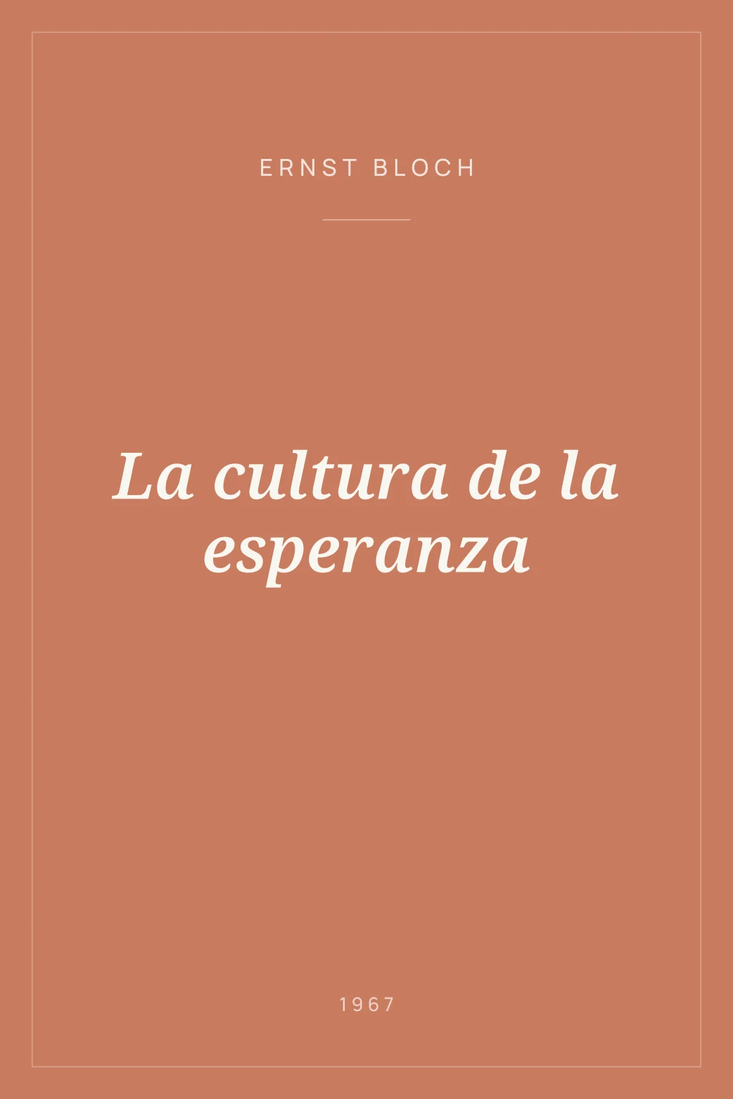 Portada de La cultura de la esperanza