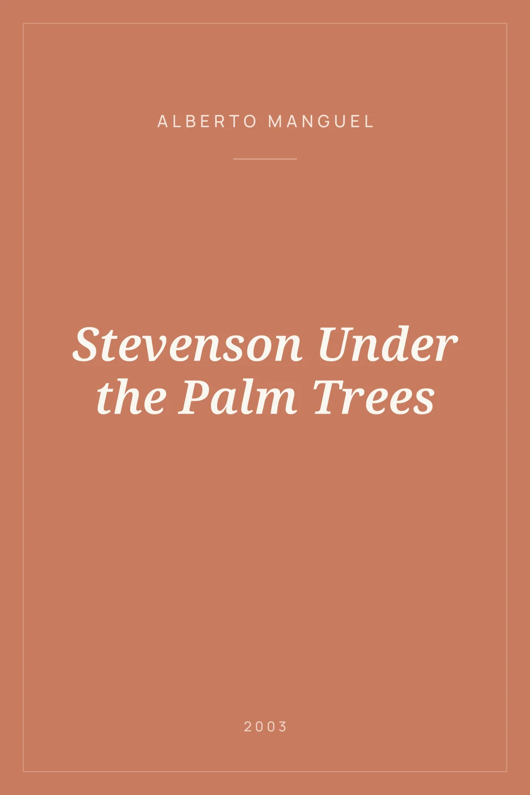 Portada de Stevenson Under the Palm Trees