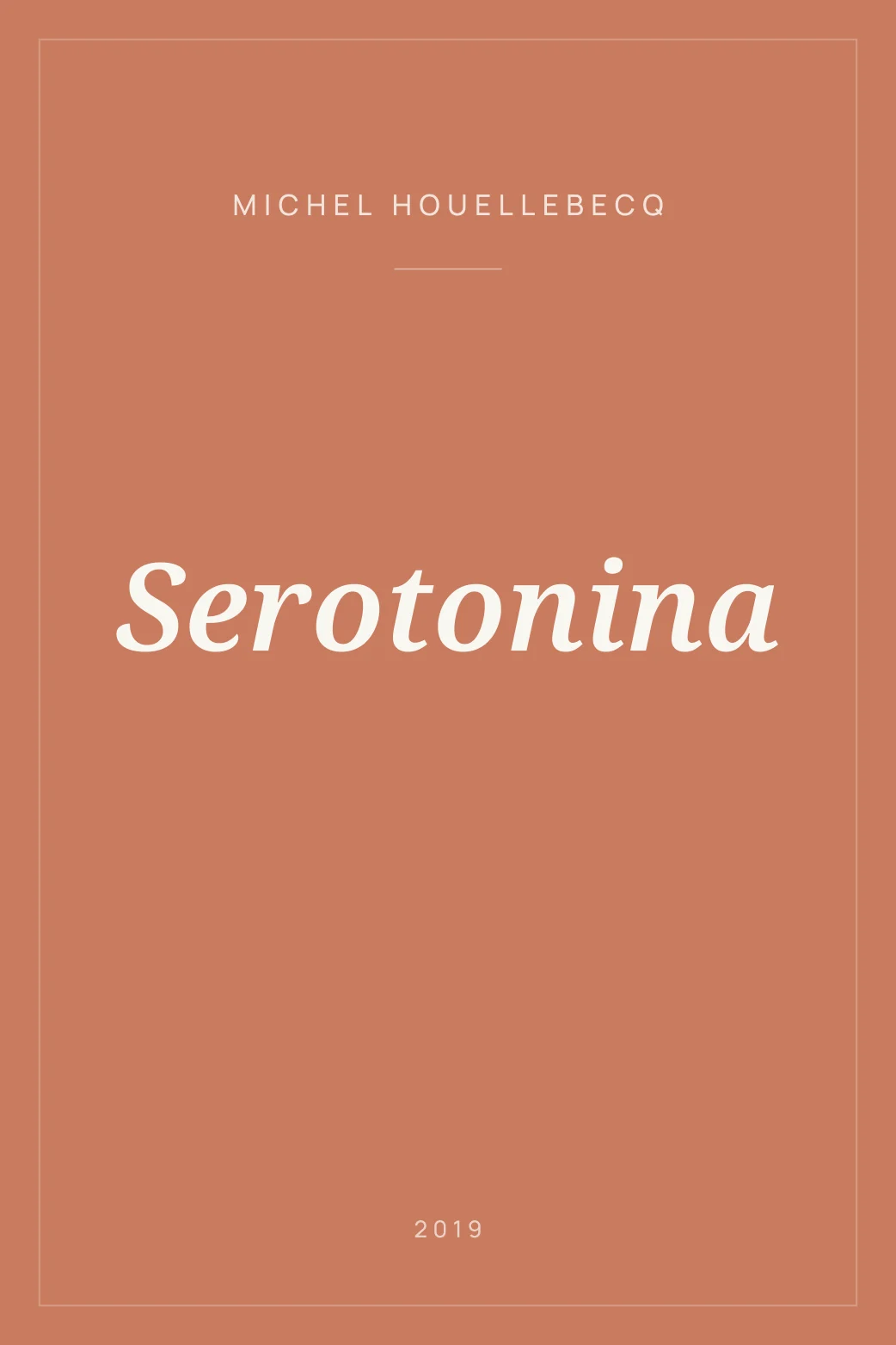 Portada de Serotonina