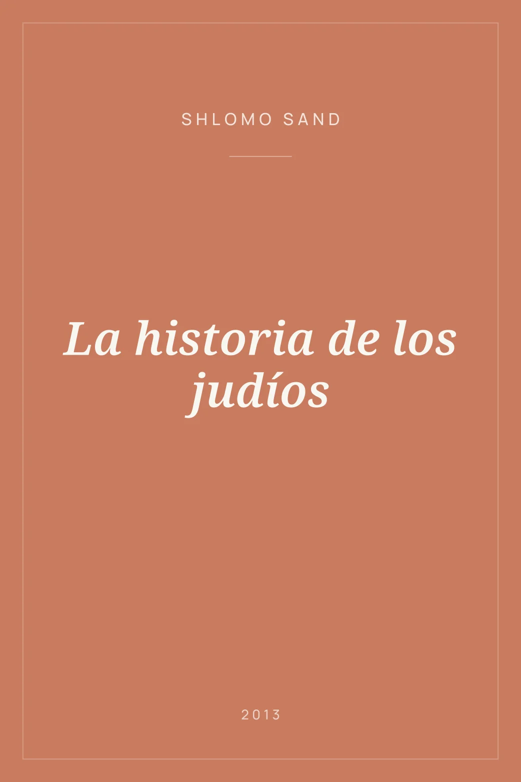 Portada de La historia de los judíos