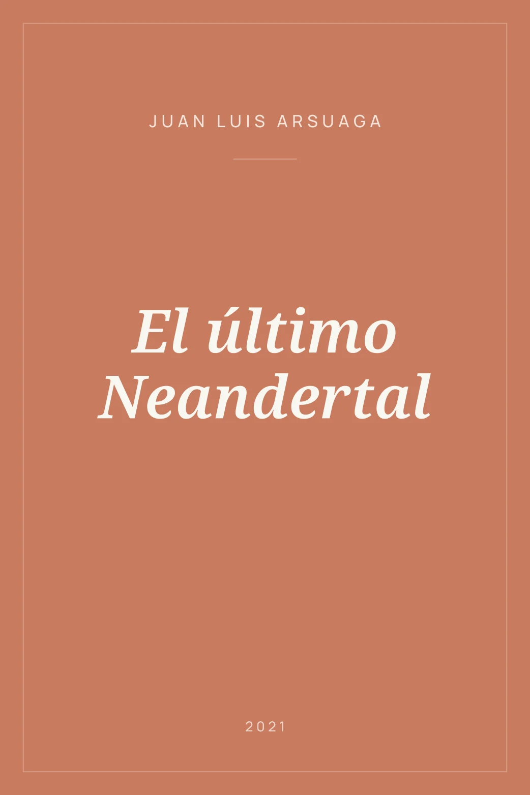 Portada de El último Neandertal