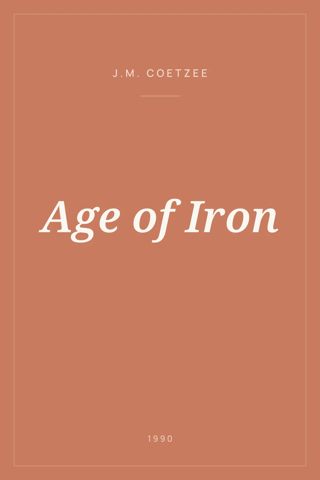 Portada de Age of Iron