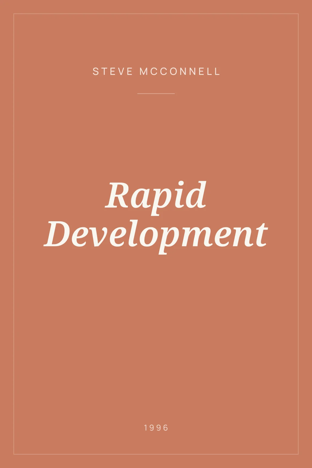 Portada de Rapid Development