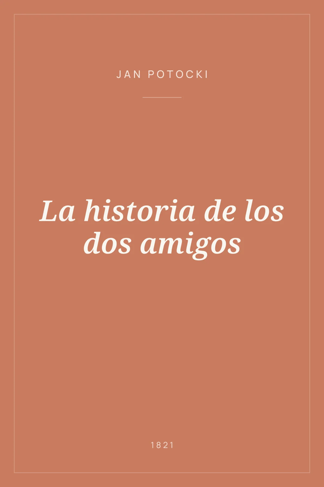 Portada de La historia de los dos amigos