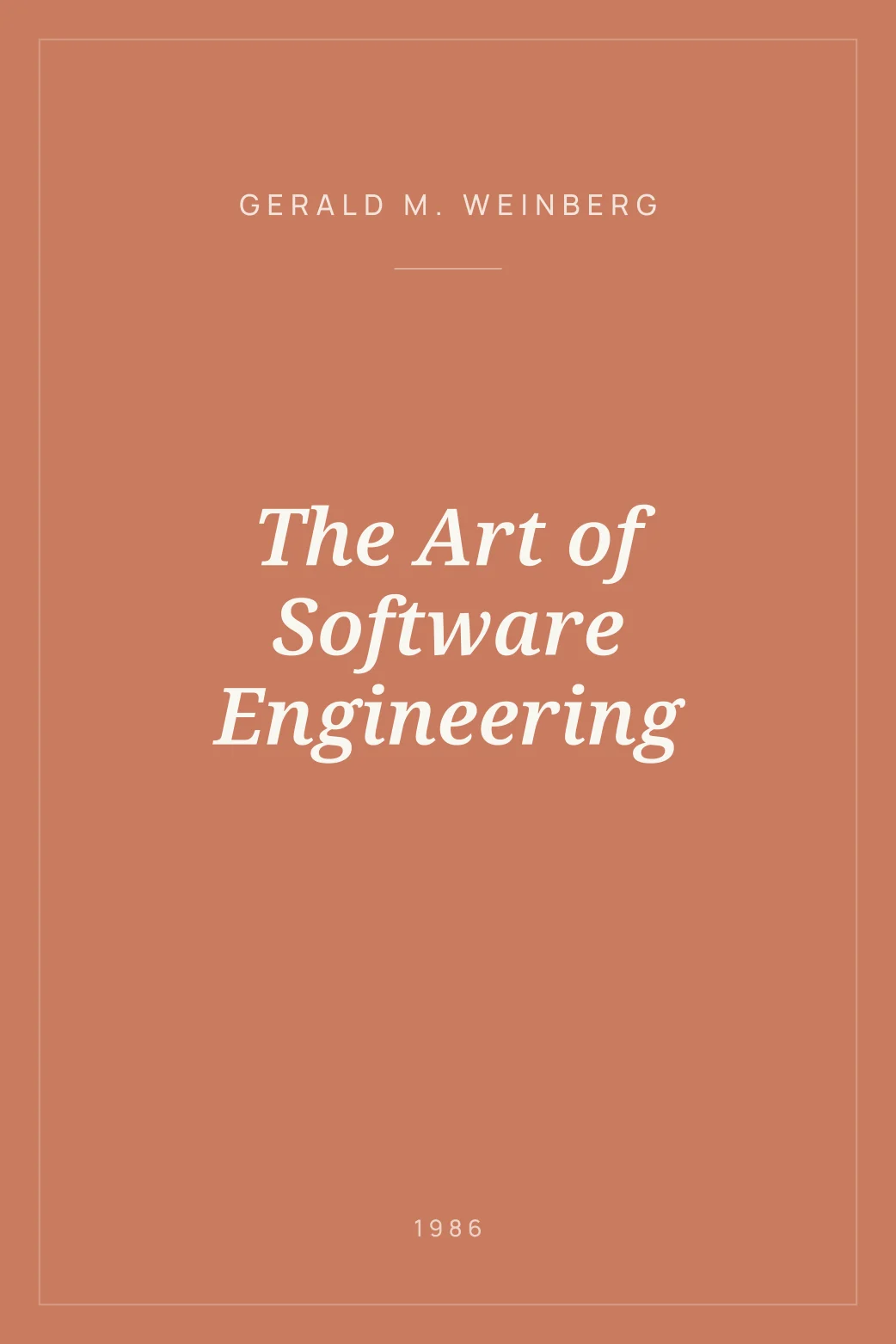 Portada de The Art of Software Engineering