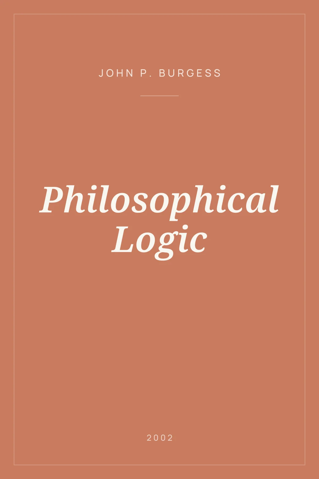 Portada de Philosophical Logic