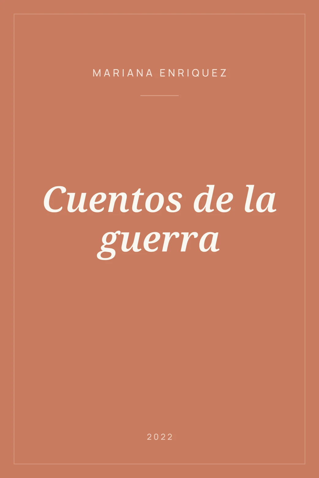 Portada de Cuentos de la guerra