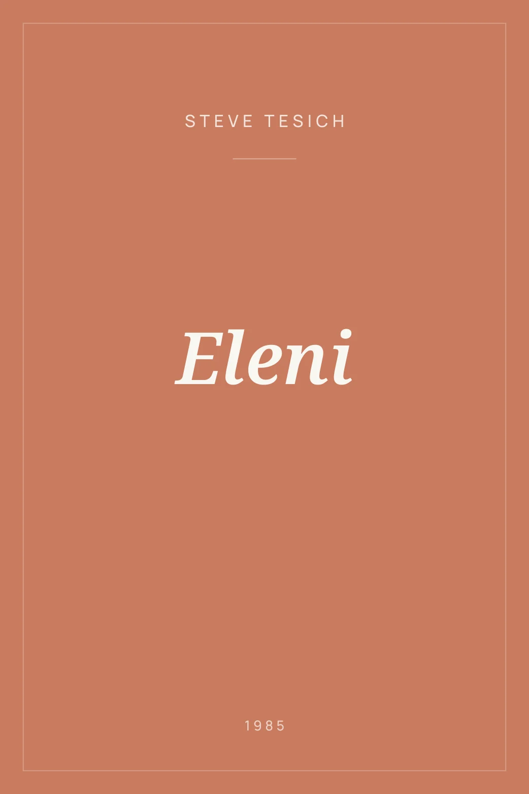 Portada de Eleni
