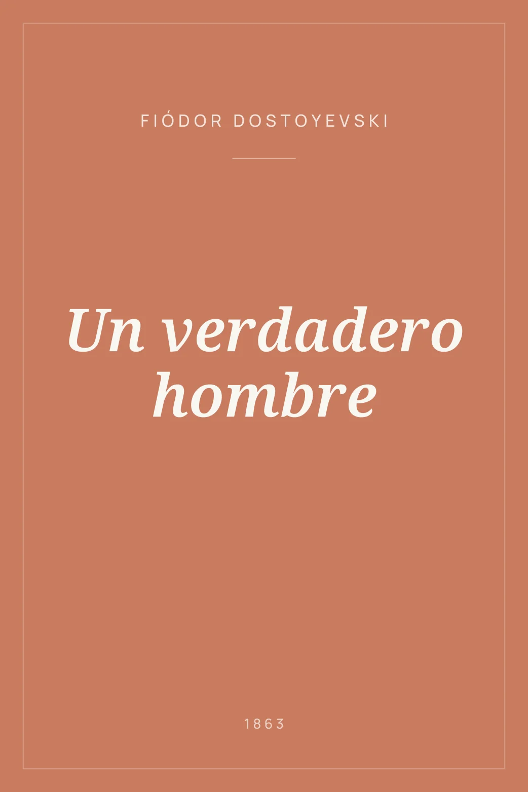 Portada de Un verdadero hombre