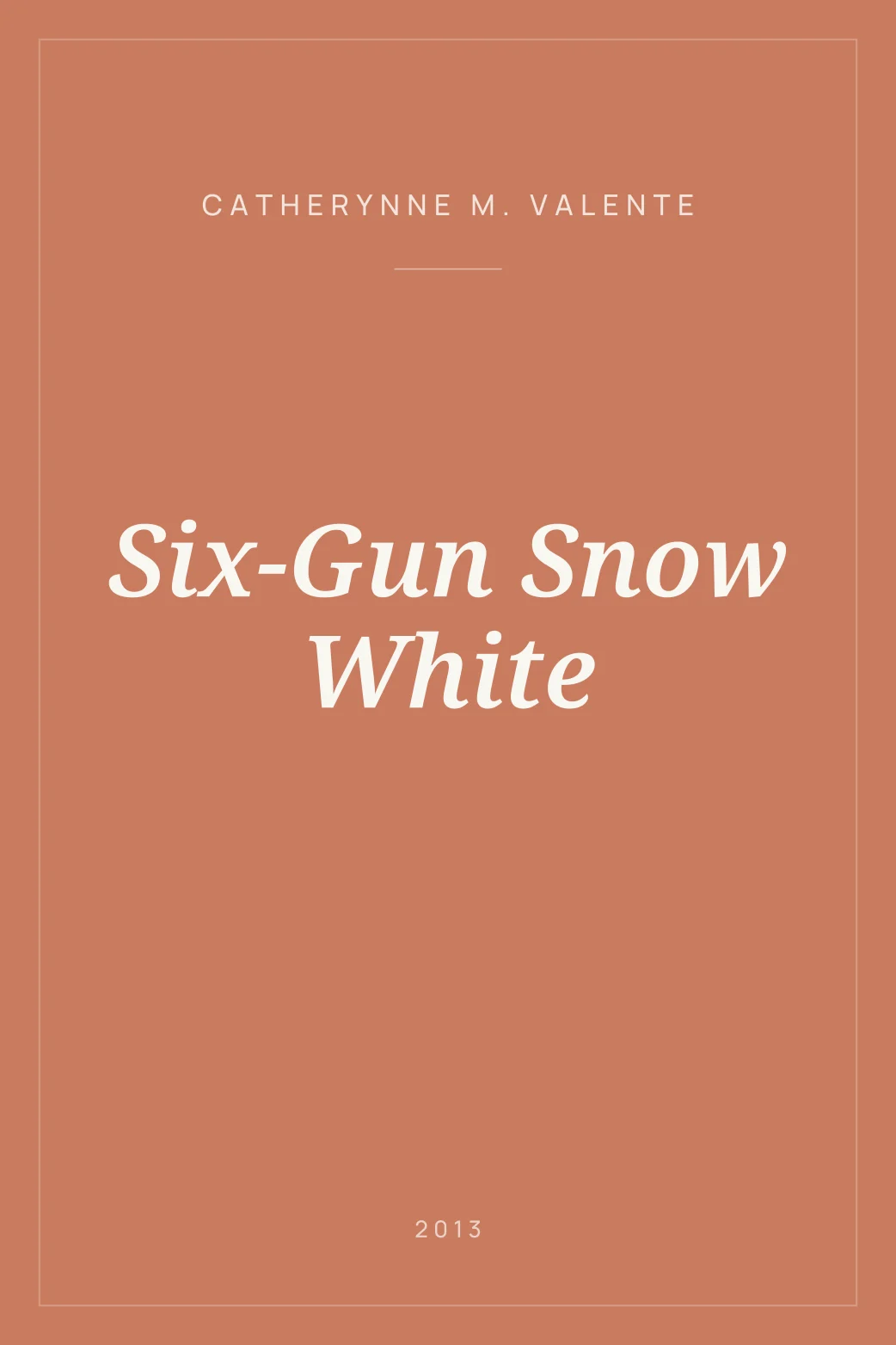 Portada de Six-Gun Snow White