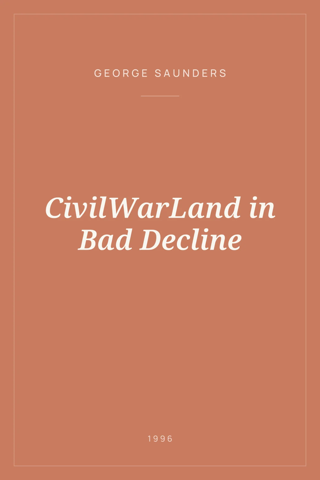 Portada de CivilWarLand in Bad Decline