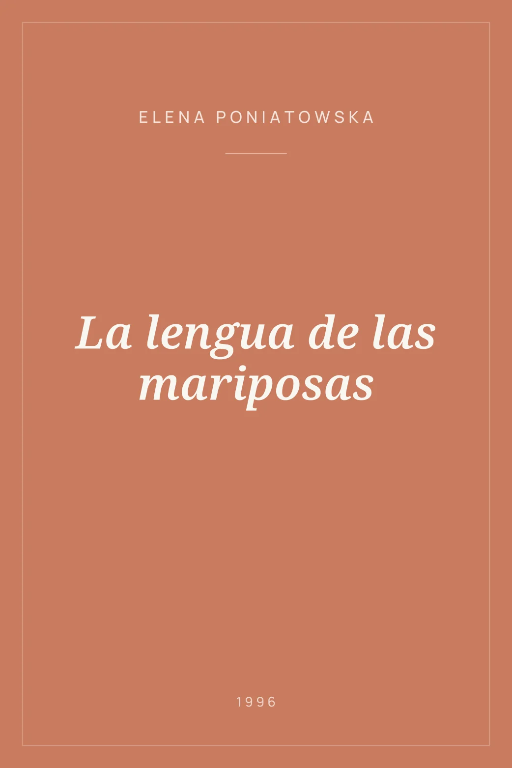 Portada de La lengua de las mariposas