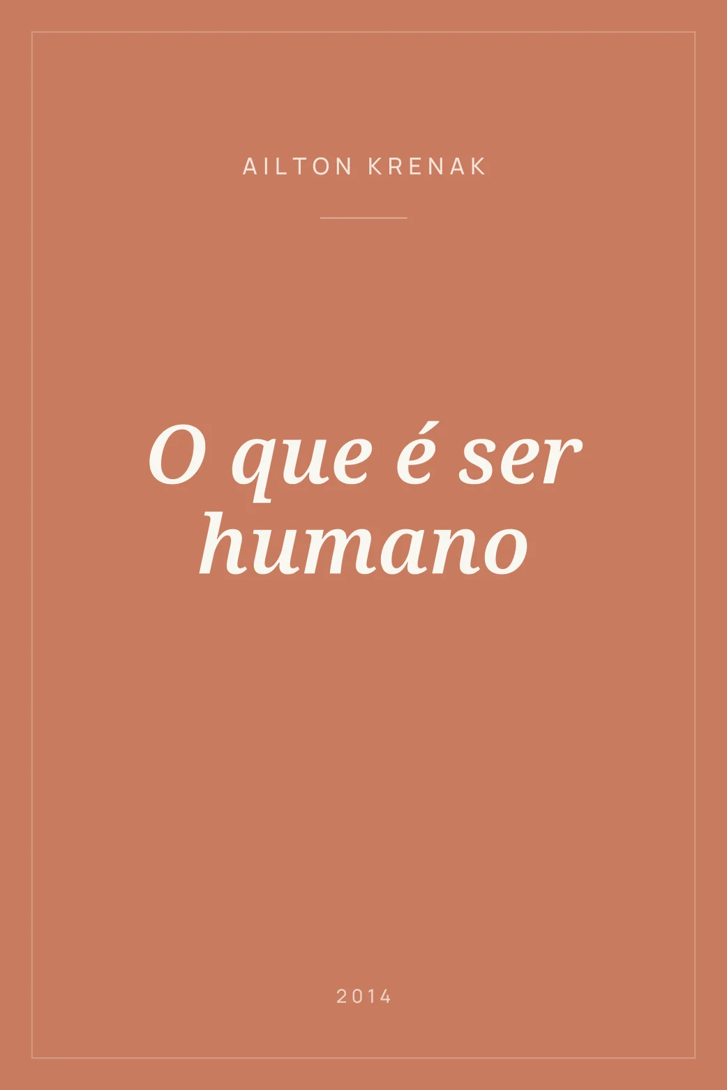 Portada de O que é ser humano
