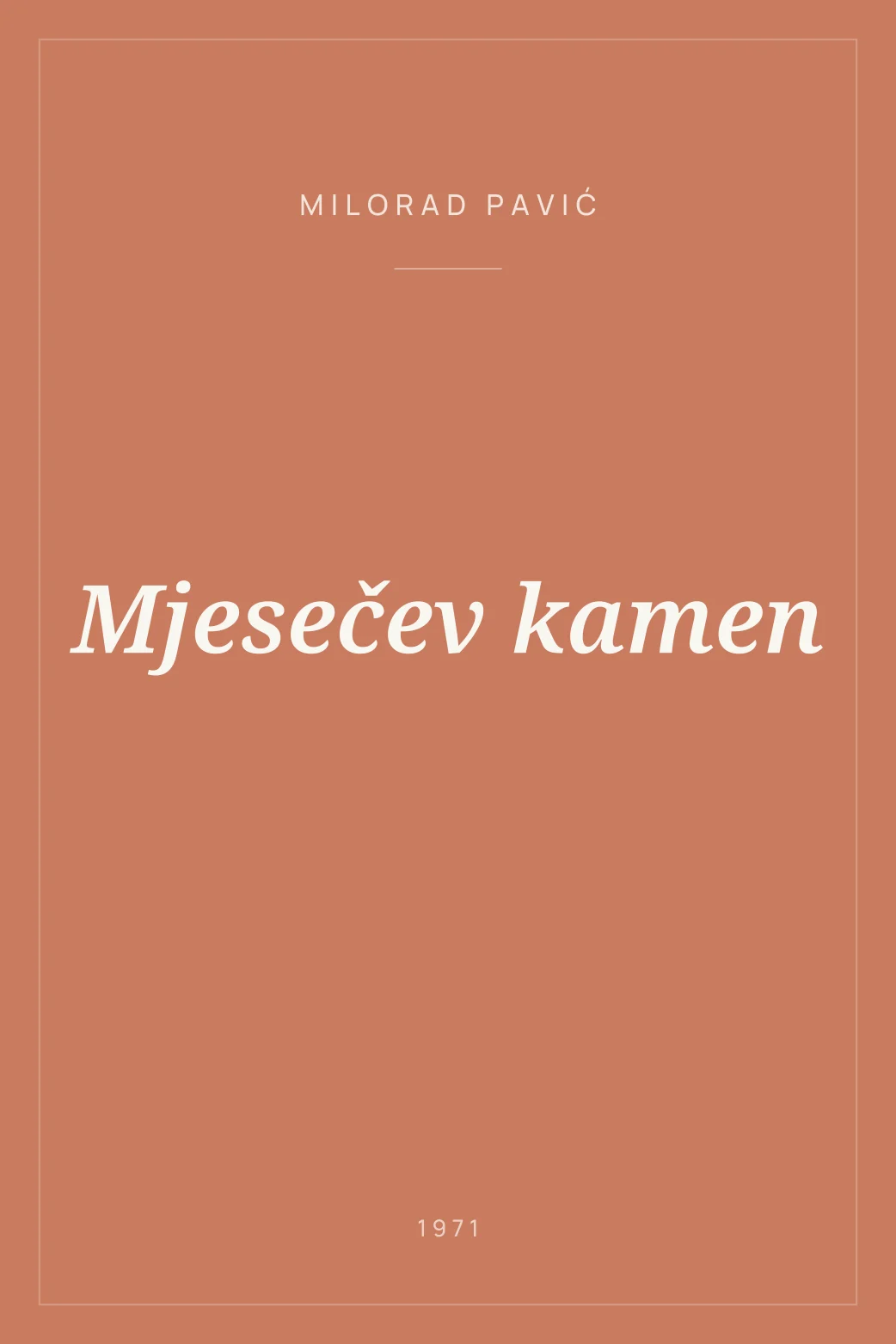 Portada de Mjesečev kamen