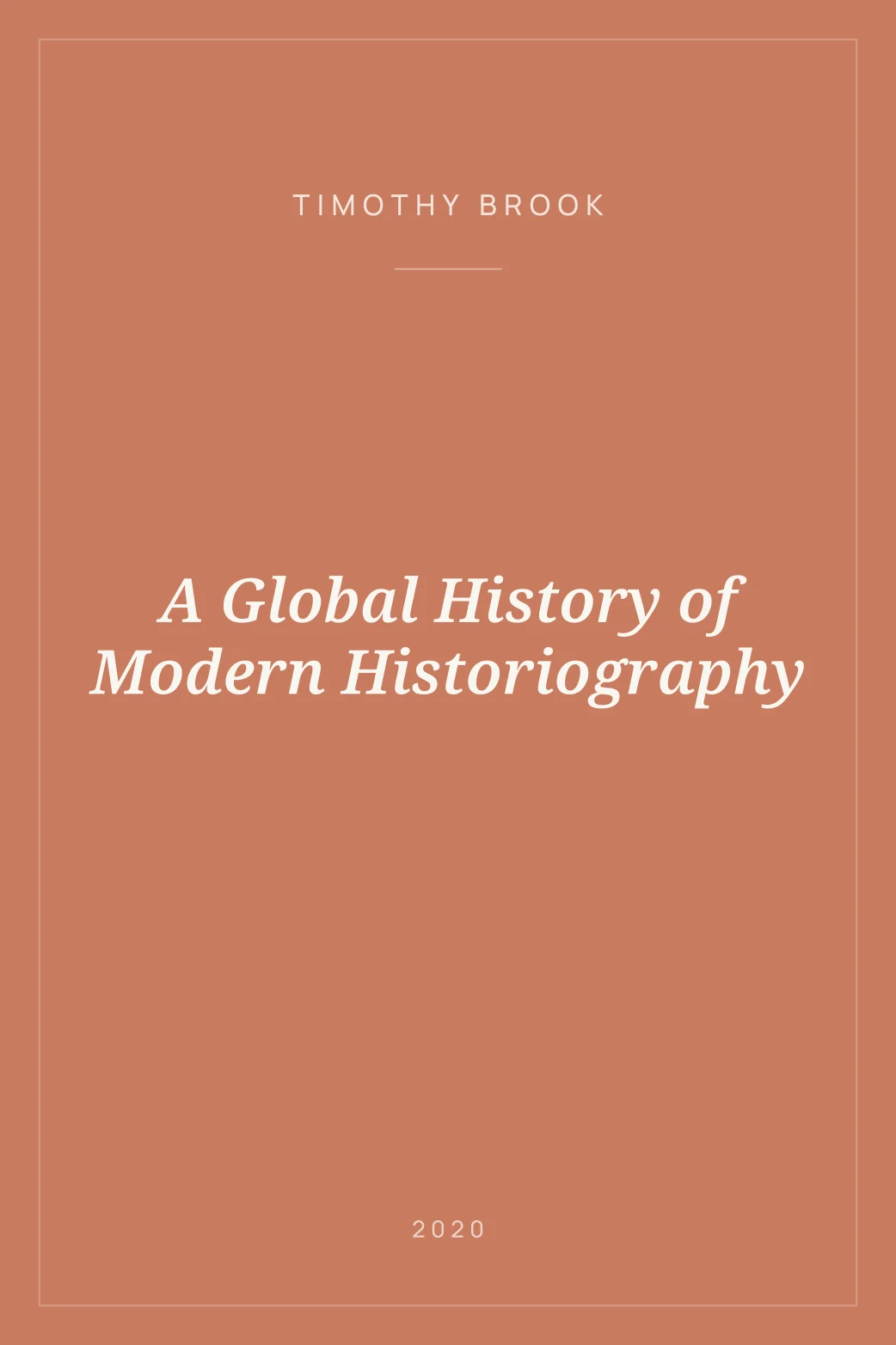 Portada de A Global History of Modern Historiography