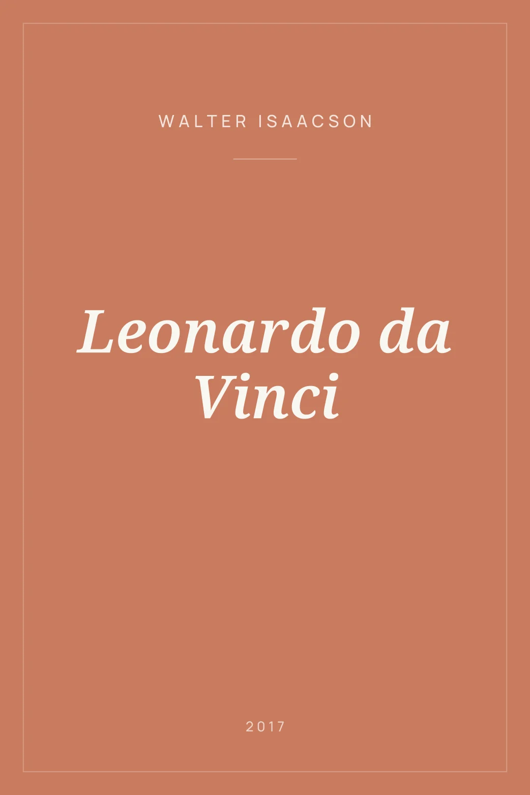 Portada de Leonardo da Vinci
