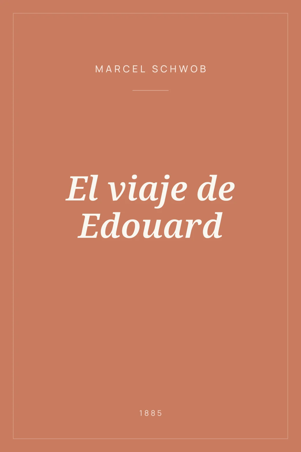 Portada de El viaje de Edouard