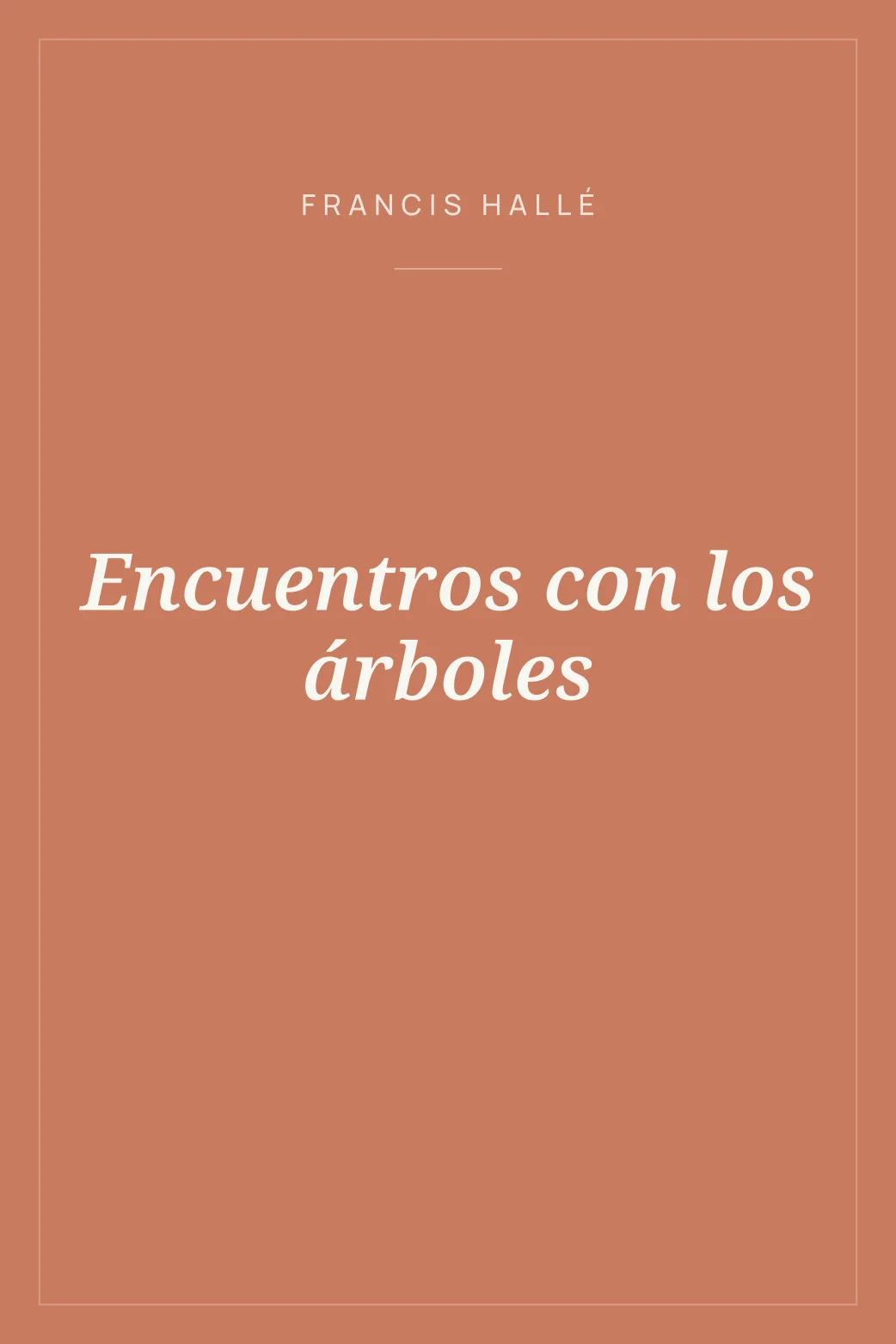Portada de Encuentros con los árboles