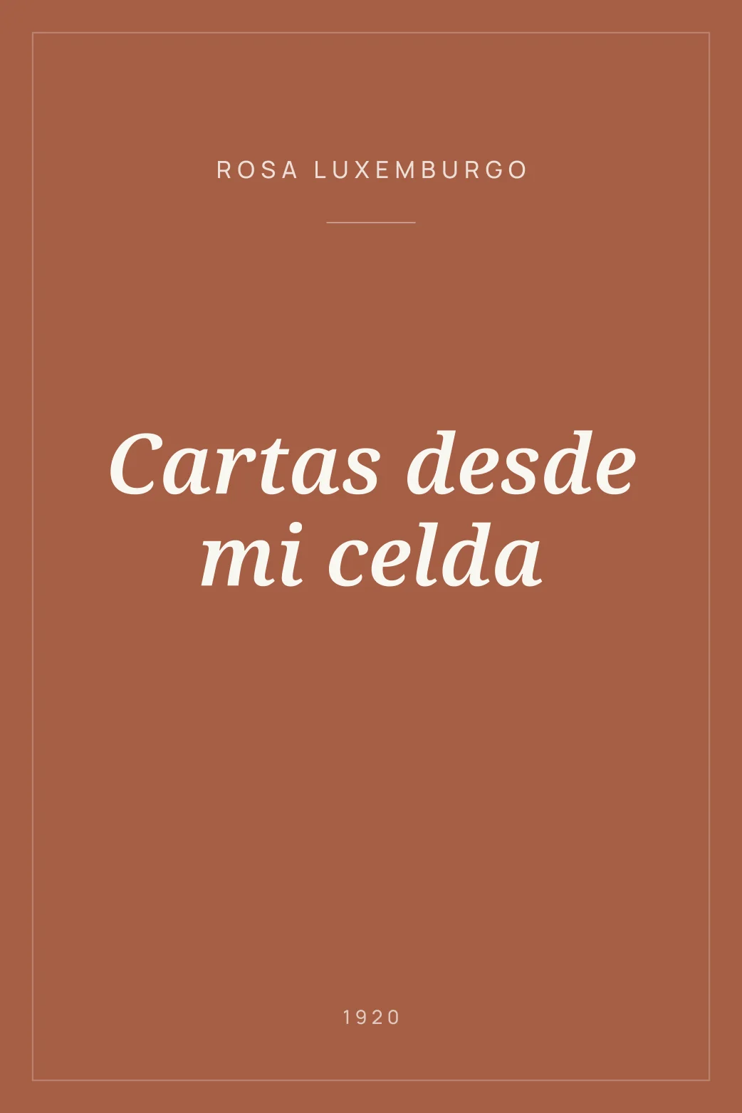 Portada de Cartas desde mi celda