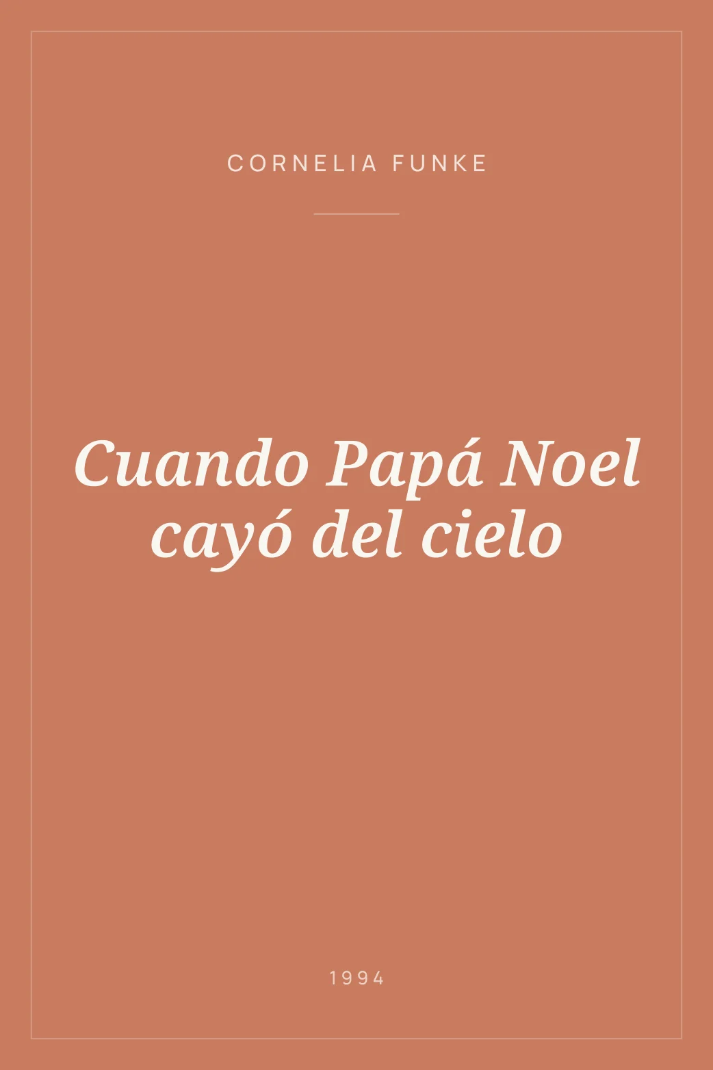 Portada de Cuando Papá Noel cayó del cielo