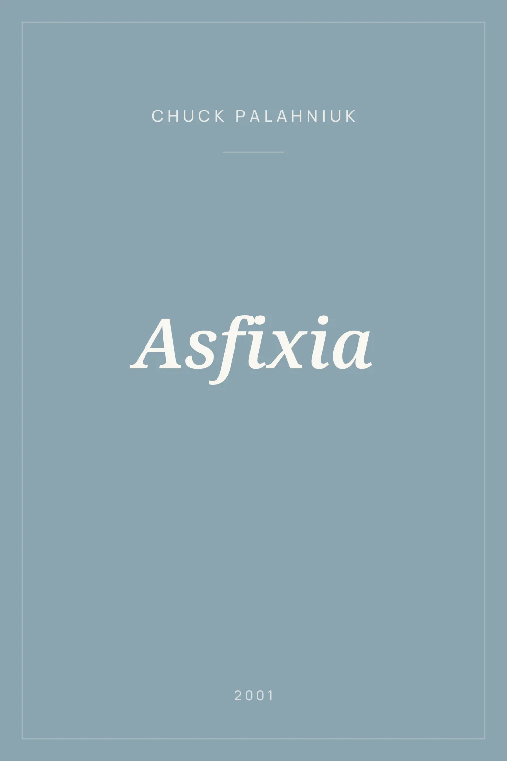Portada de Asfixia