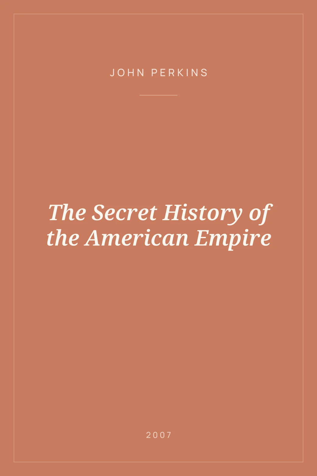 Portada de The Secret History of the American Empire