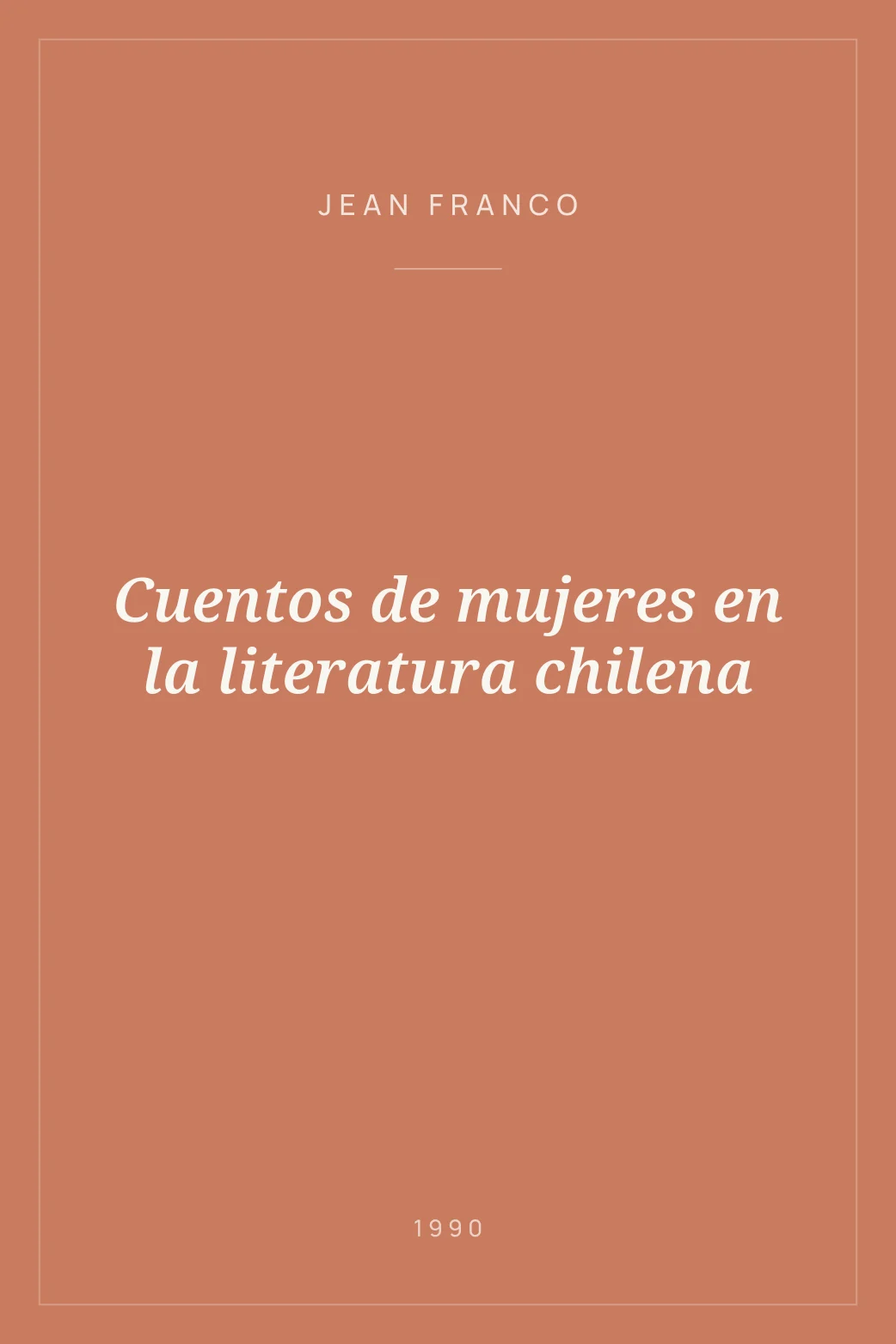 Portada de Cuentos de mujeres en la literatura chilena