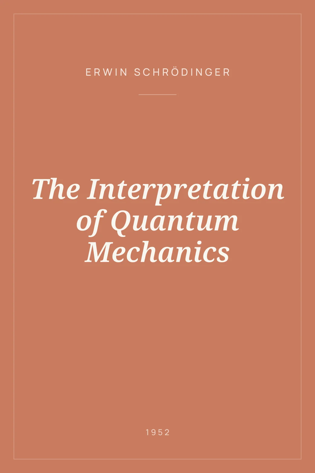 Portada de The Interpretation of Quantum Mechanics