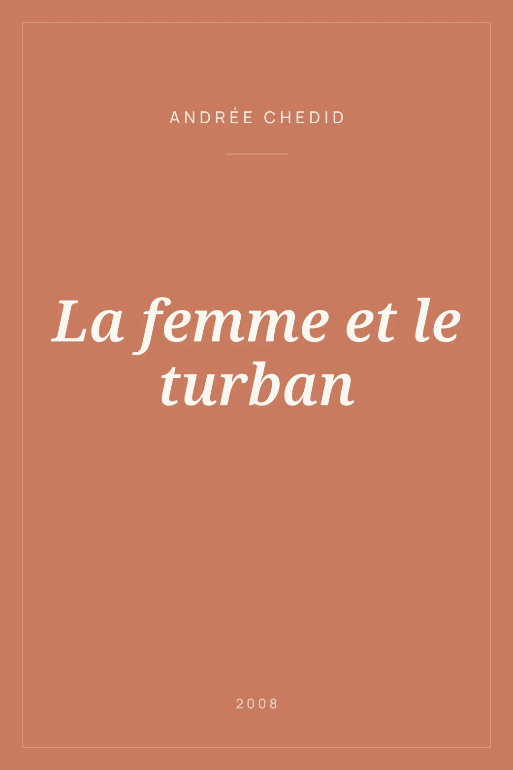 Portada de La femme et le turban