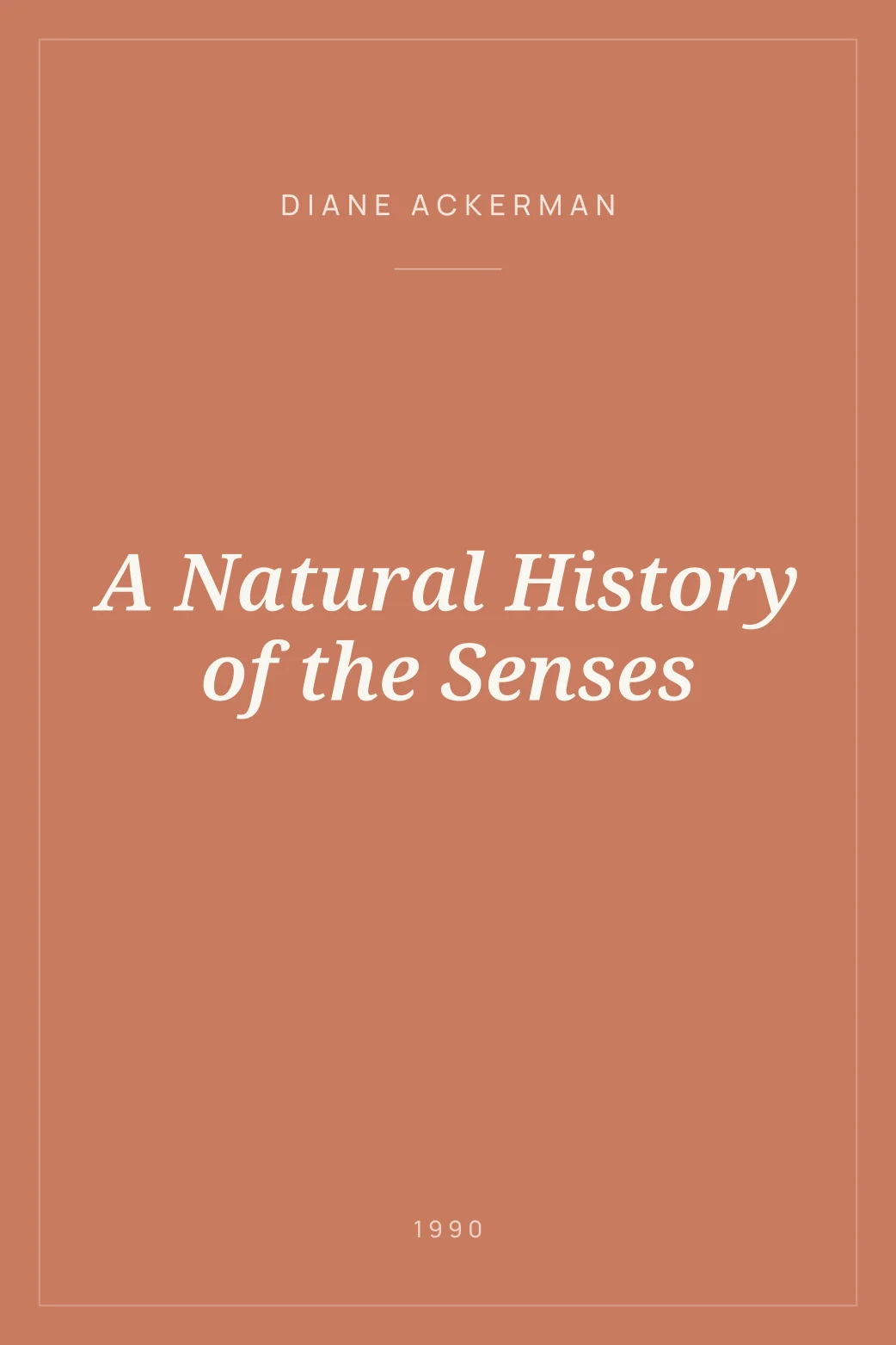 Portada de A Natural History of the Senses
