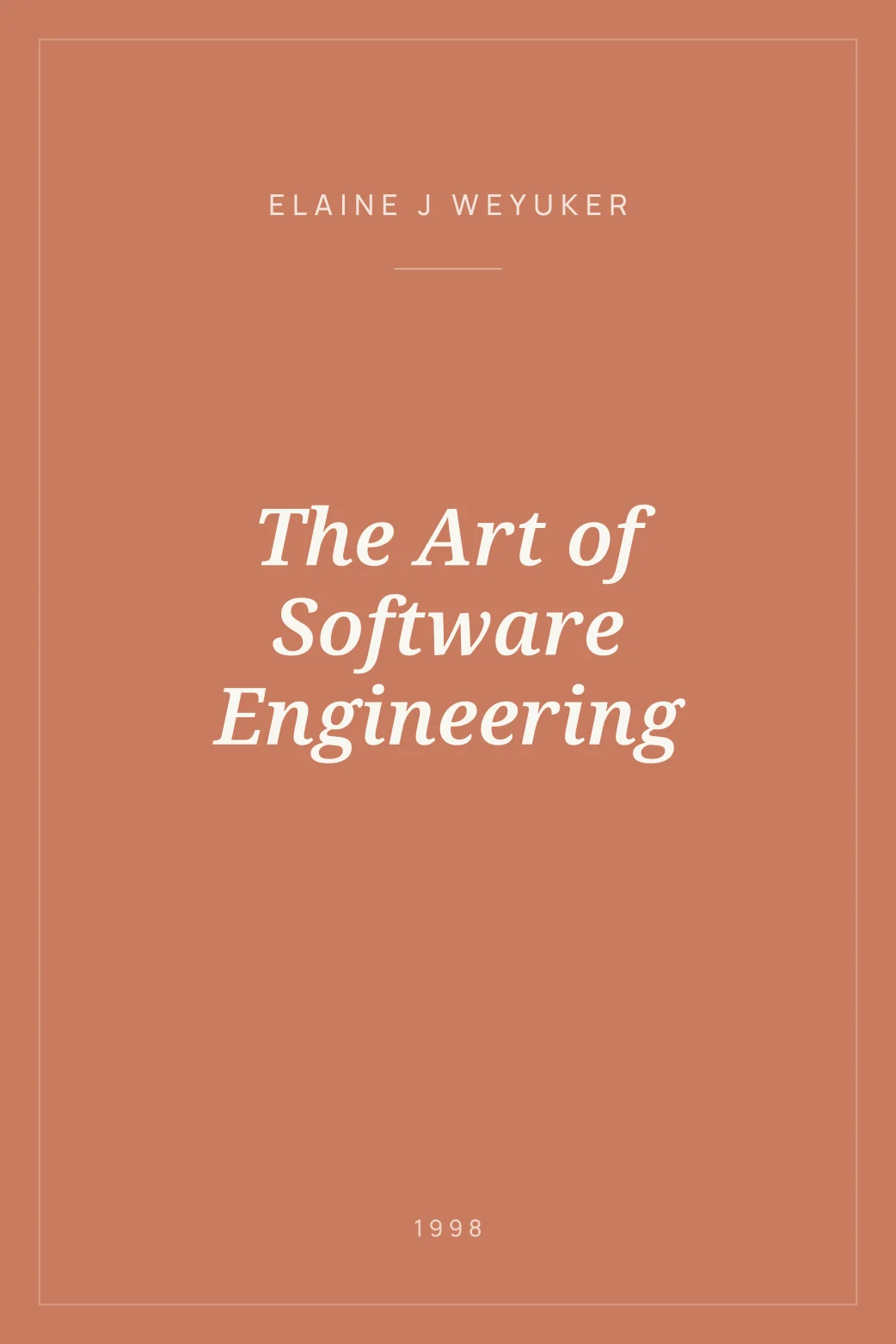 Portada de The Art of Software Engineering