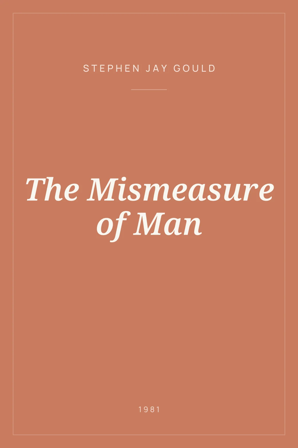 Portada de The Mismeasure of Man