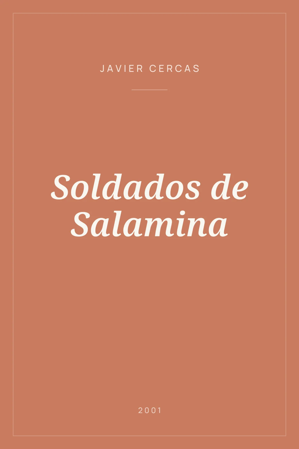 Portada de Soldados de Salamina