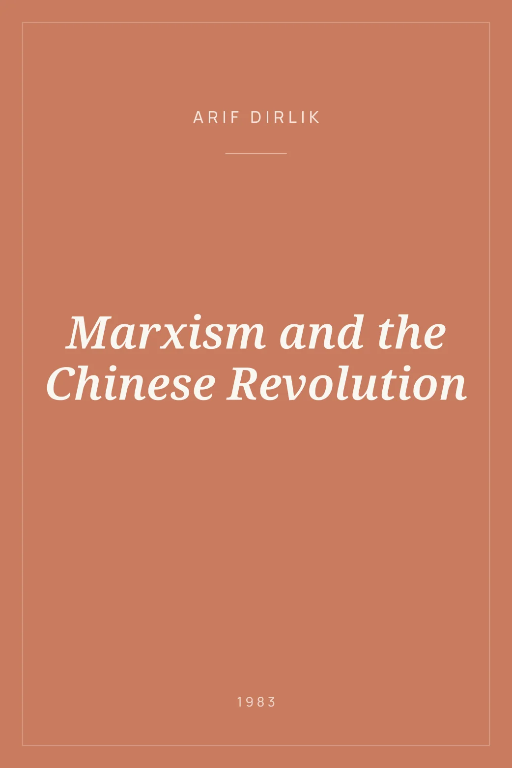 Portada de Marxism and the Chinese Revolution