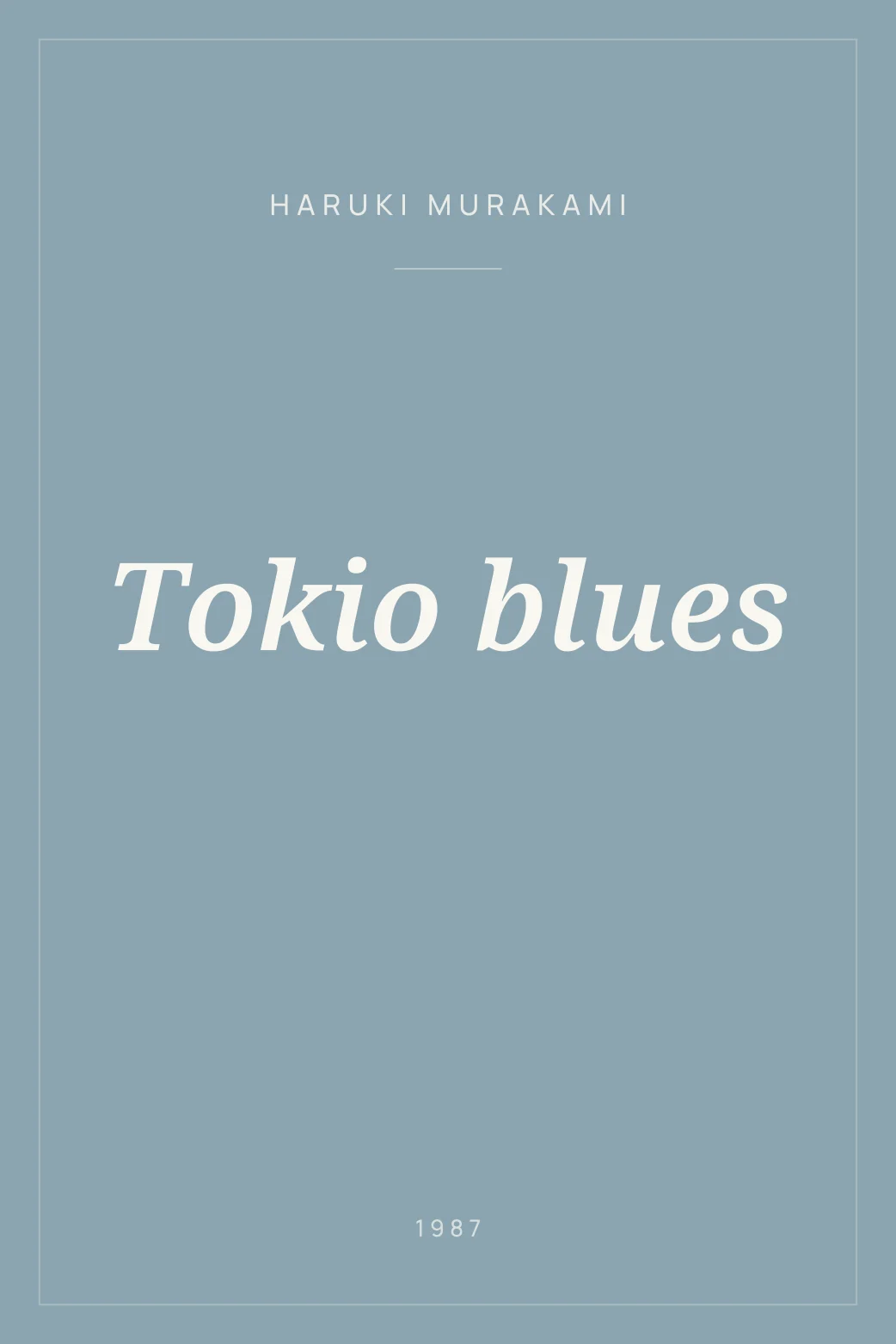 Portada de Tokio blues