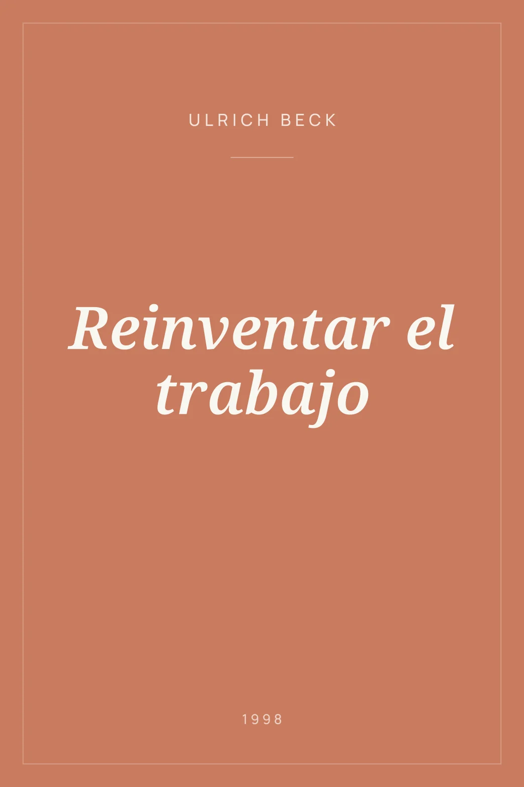 Portada de Reinventar el trabajo
