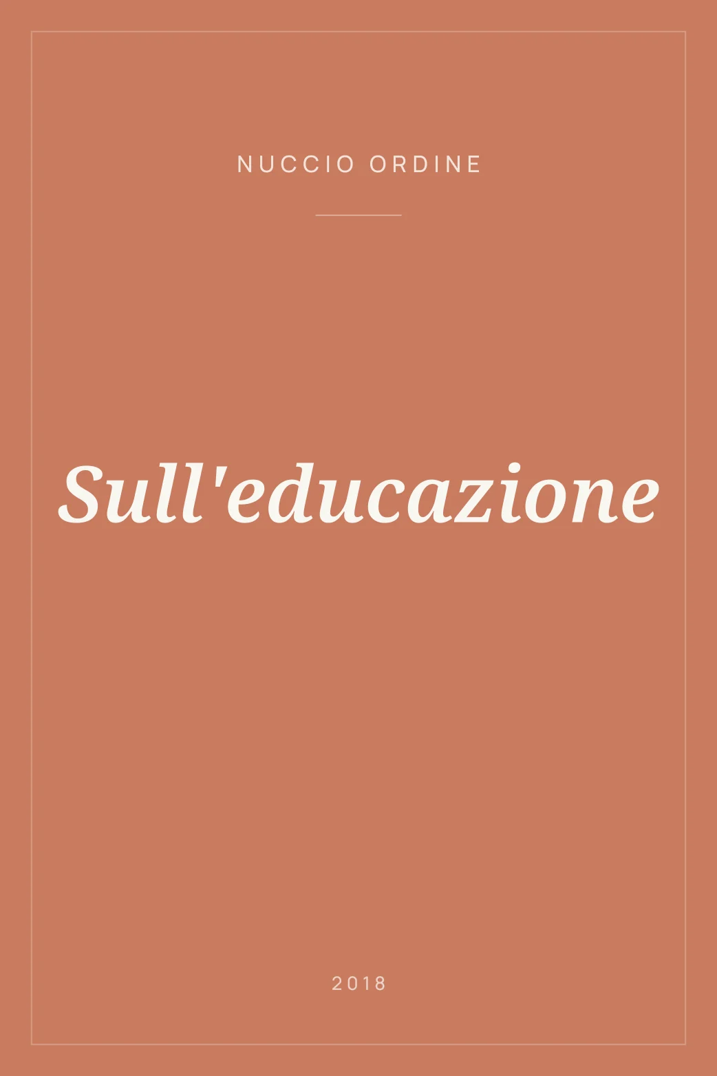 Portada de Sull'educazione