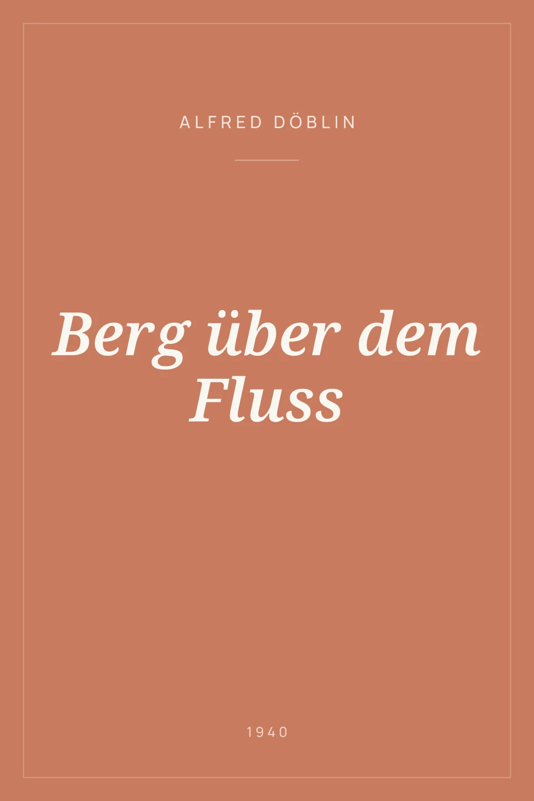 Portada de Berg über dem Fluss