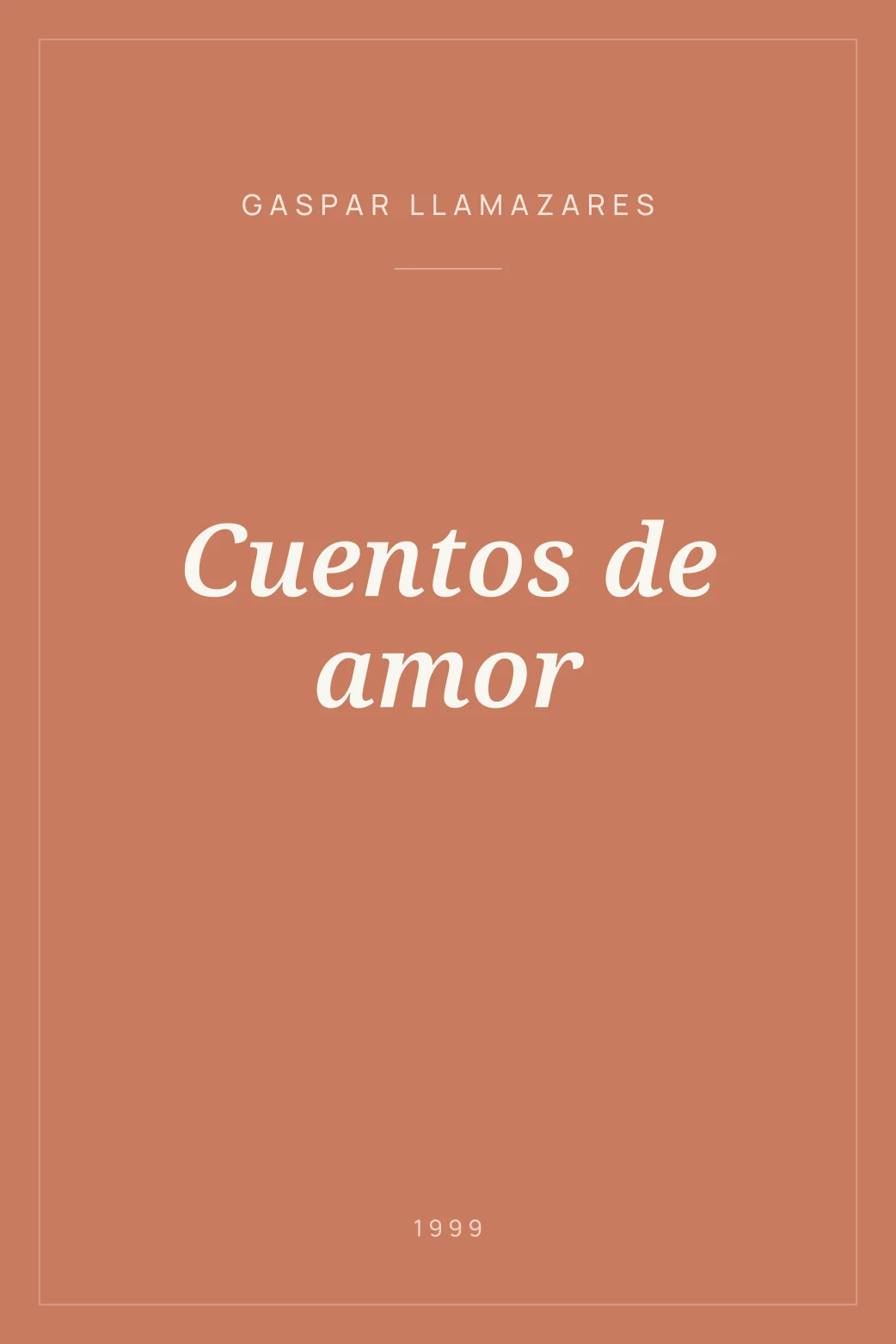 Portada de Cuentos de amor