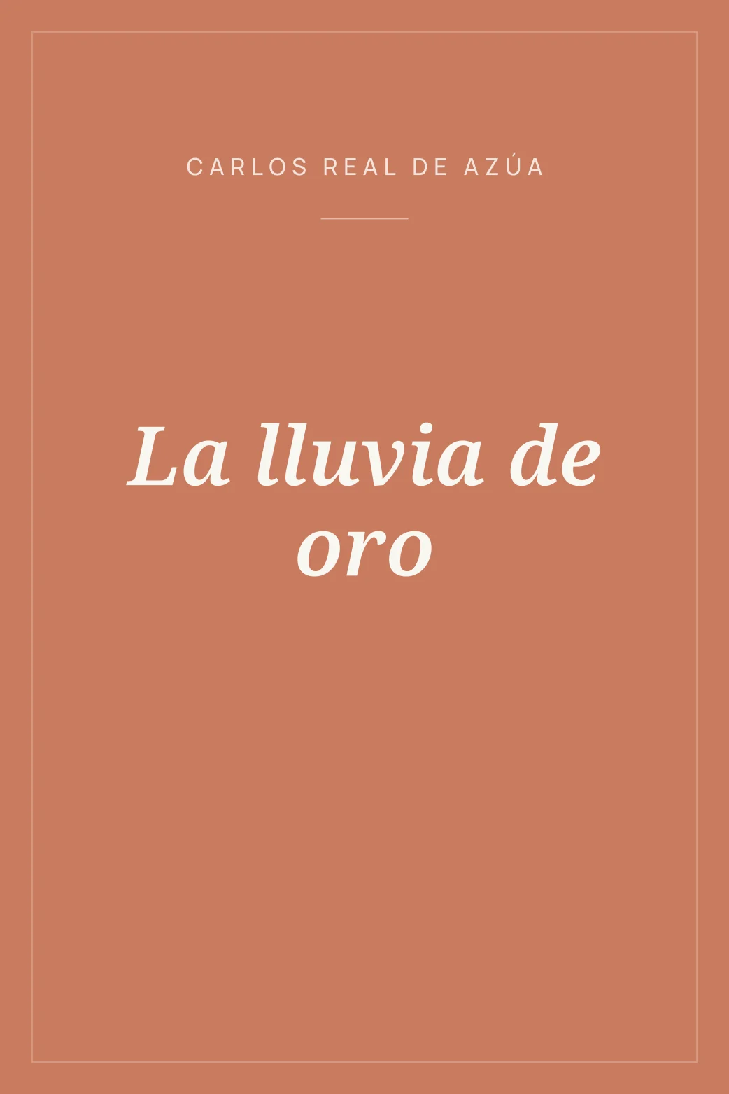 Portada de La lluvia de oro