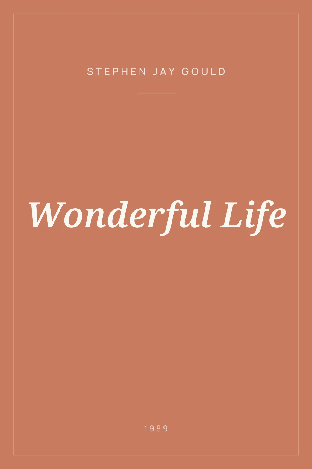 Portada de Wonderful Life