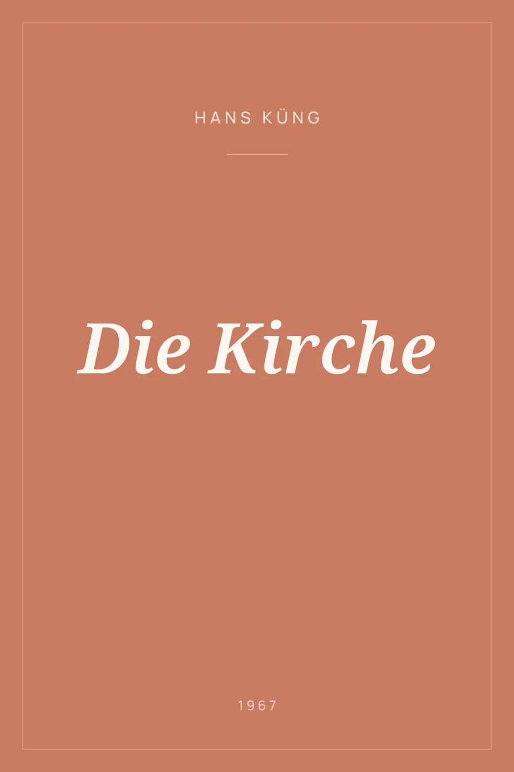 Portada de Die Kirche