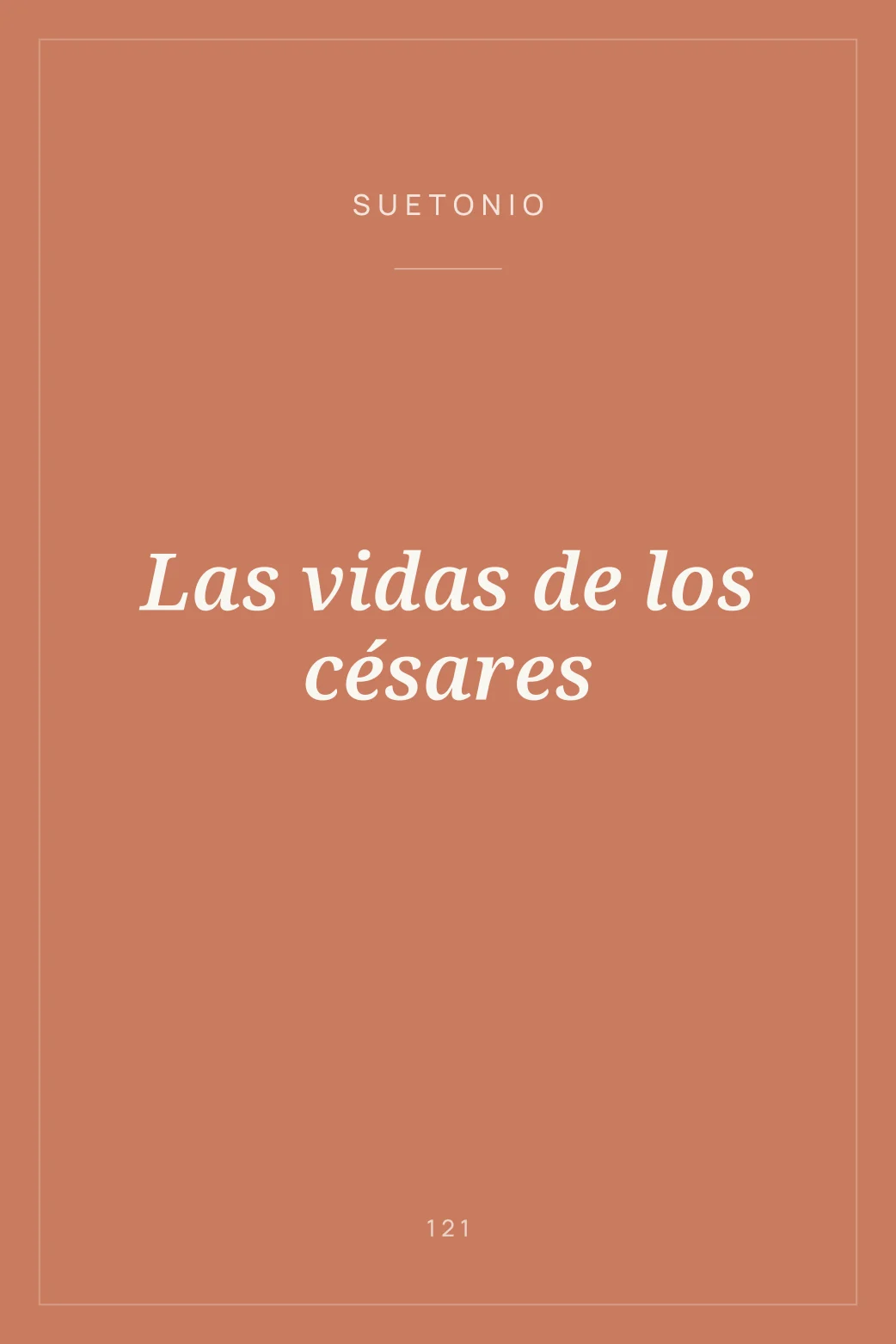 Portada de Las vidas de los césares